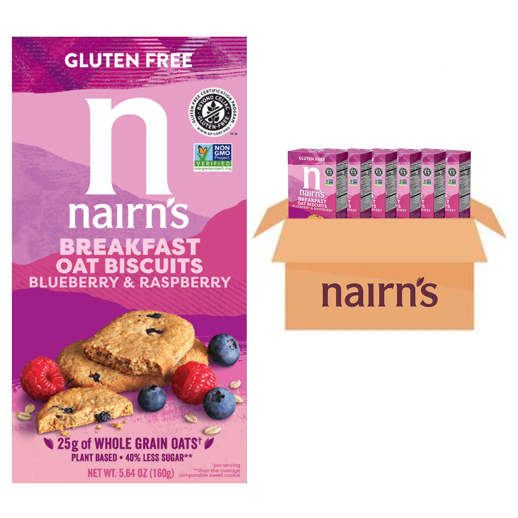 Gluten Free Blueberry and Raspberry Breakfast Biscuits, 5.64oz (Pack of 6) J30806