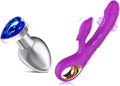 Metal Anal Butt Plug Rabbit Vibrator J26301