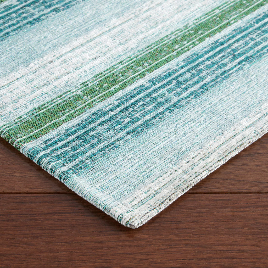 Mint Green/White 20"x36" Kitchen Mat Z217