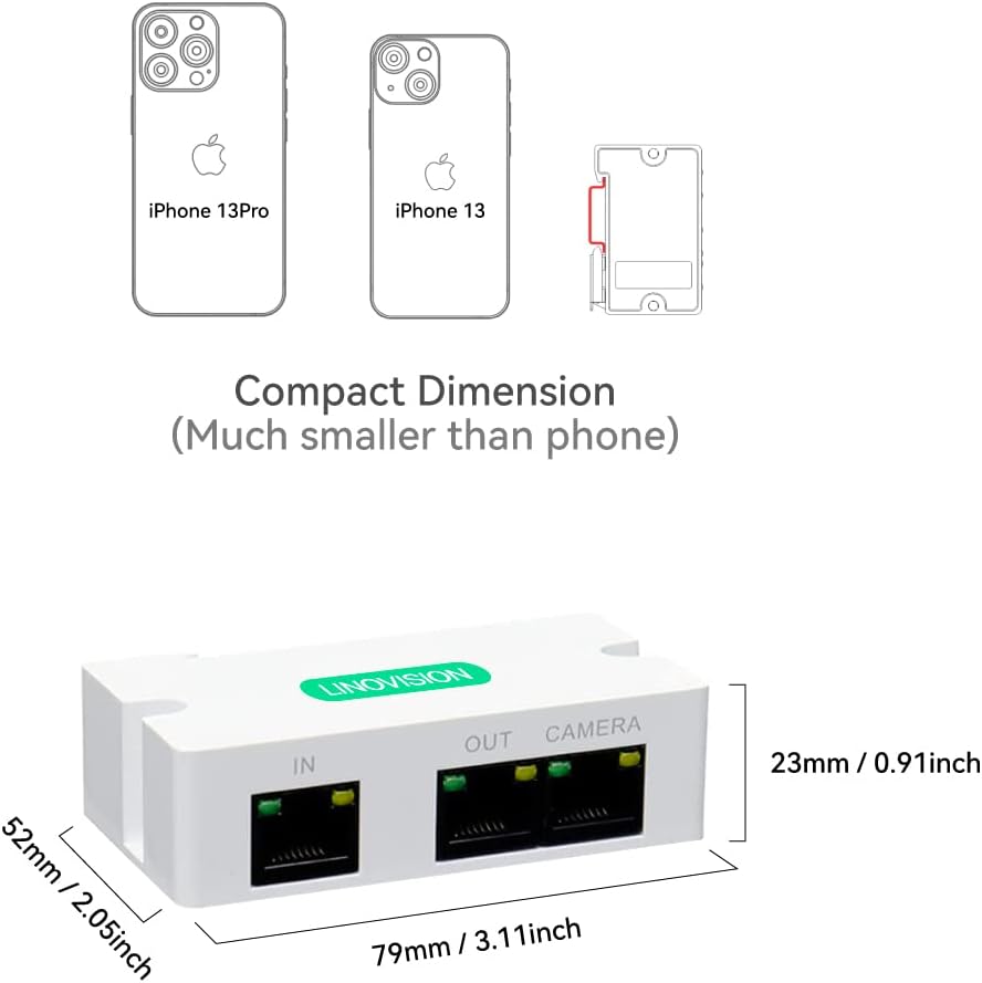 2 Pack POE Extender Repeater for IP Cameras K124291