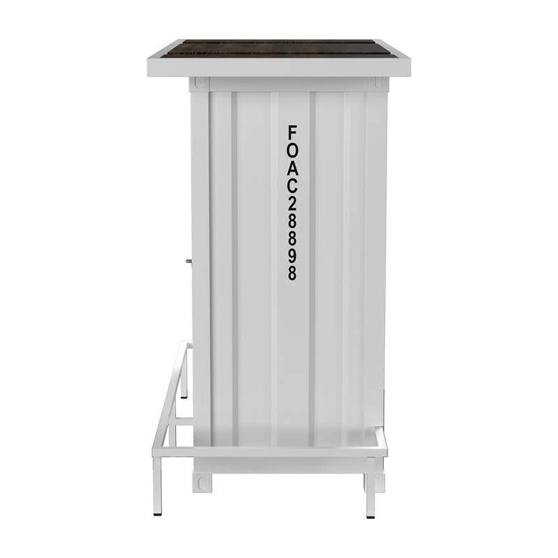 White Metal Bar Table G64703