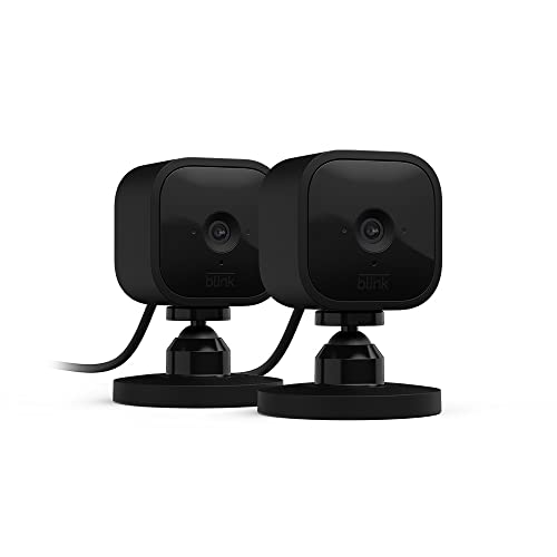 Compact Indoor Plug-In Smart Security Camera, 1080p HD, 2 Cameras (White) G194244