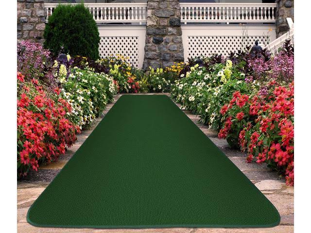 Green Outdoor Carpet Runner Q210