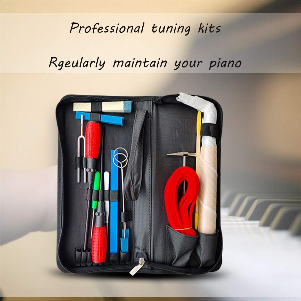 16 Pieces Piano Tuner Tools with Case Q5992