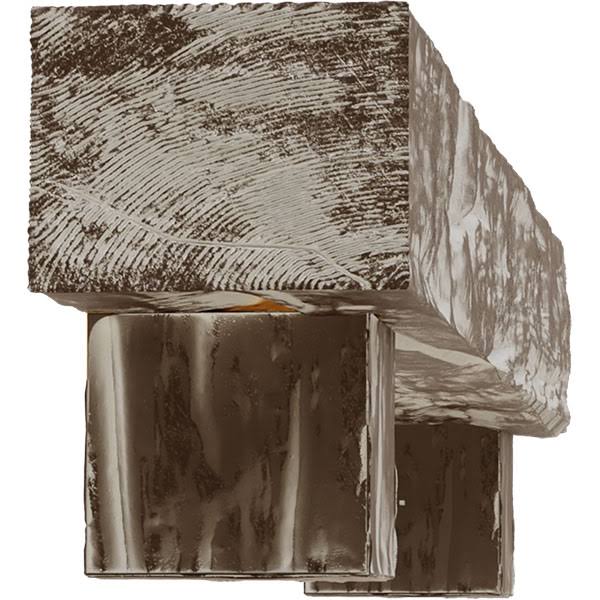 Vintage Mahogany Faux Wood Fireplace Mantel Kit with Corbels J916109