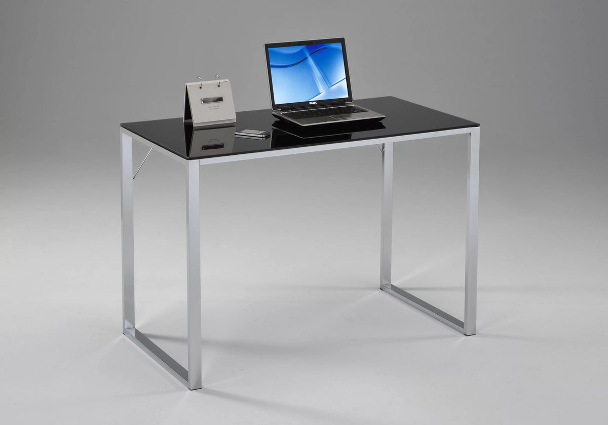 Black Tempered Glass Computer Desk C368