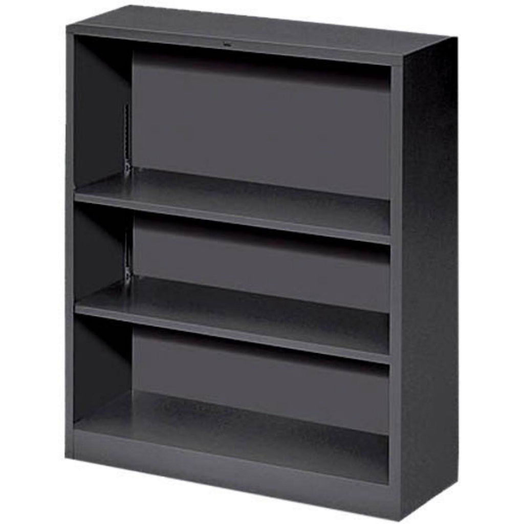 Charcoal Steel 3-Shelf Bookcase V3474