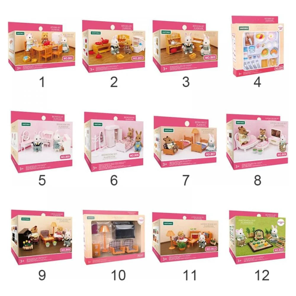 Small Dollhouse Furniture Set Toy A663