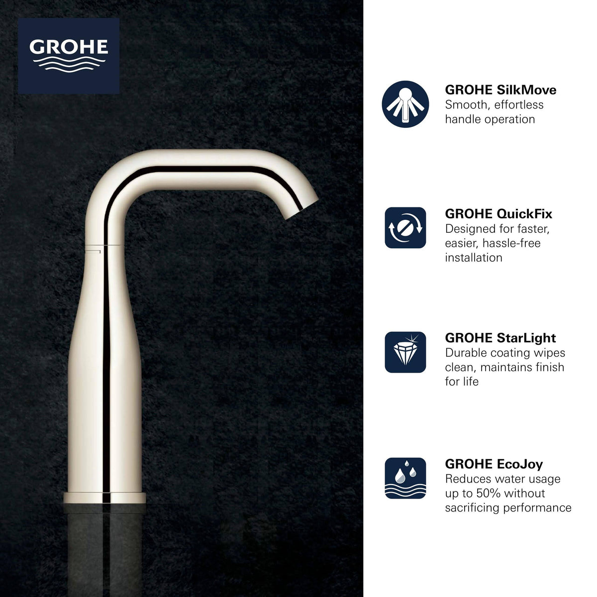 Polished Nickel Bathroom Faucet P830363