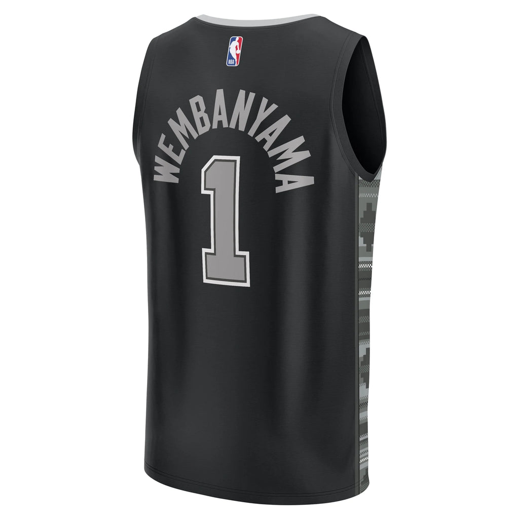 Black Victor Wembanyama Jersey T1033