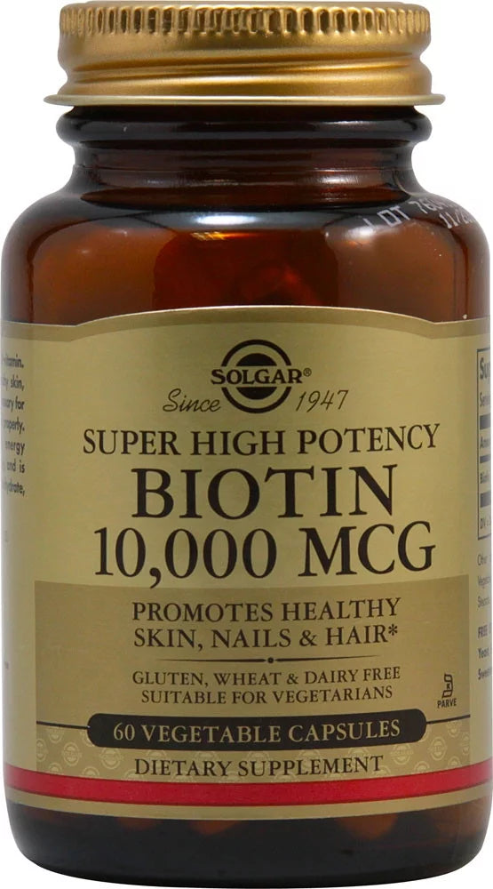 Biotin 10000 mcg 60 Vegetable Capsules I691211