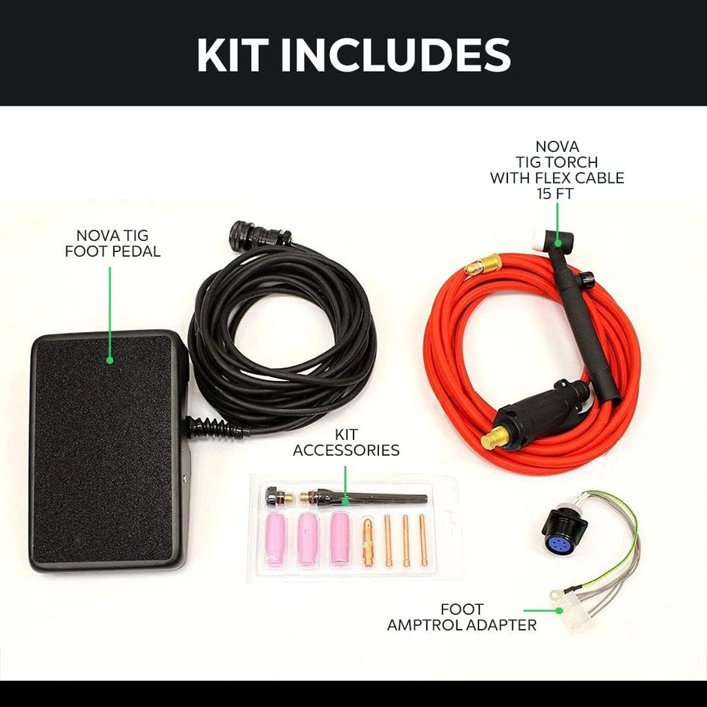 TIG Kit Accessory Kit with torch (15 ft) F481823