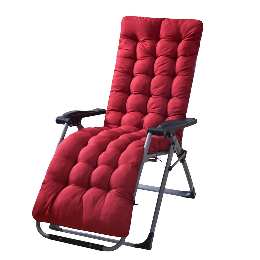 Red Outdoor Chaise Lounger Cushion P278