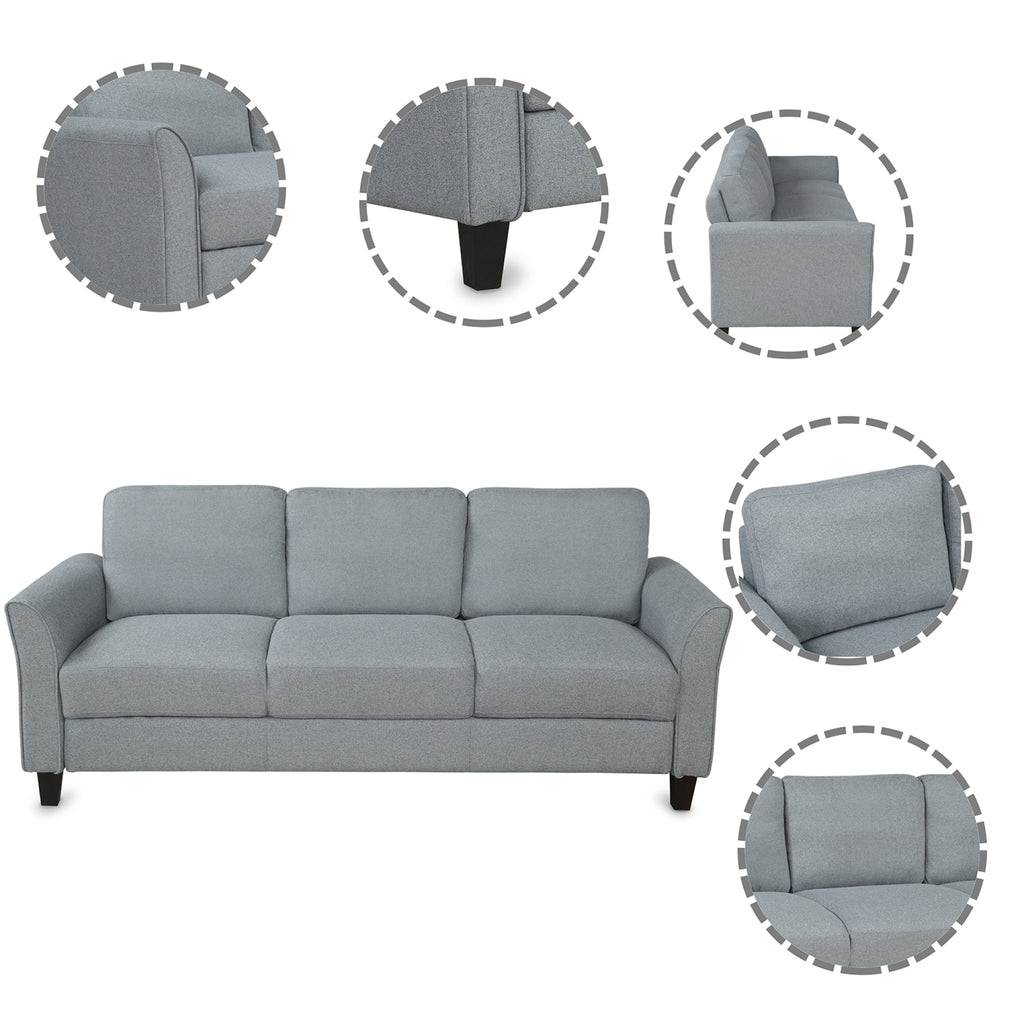 Gray Chair and 3-Seat Sofa I776625