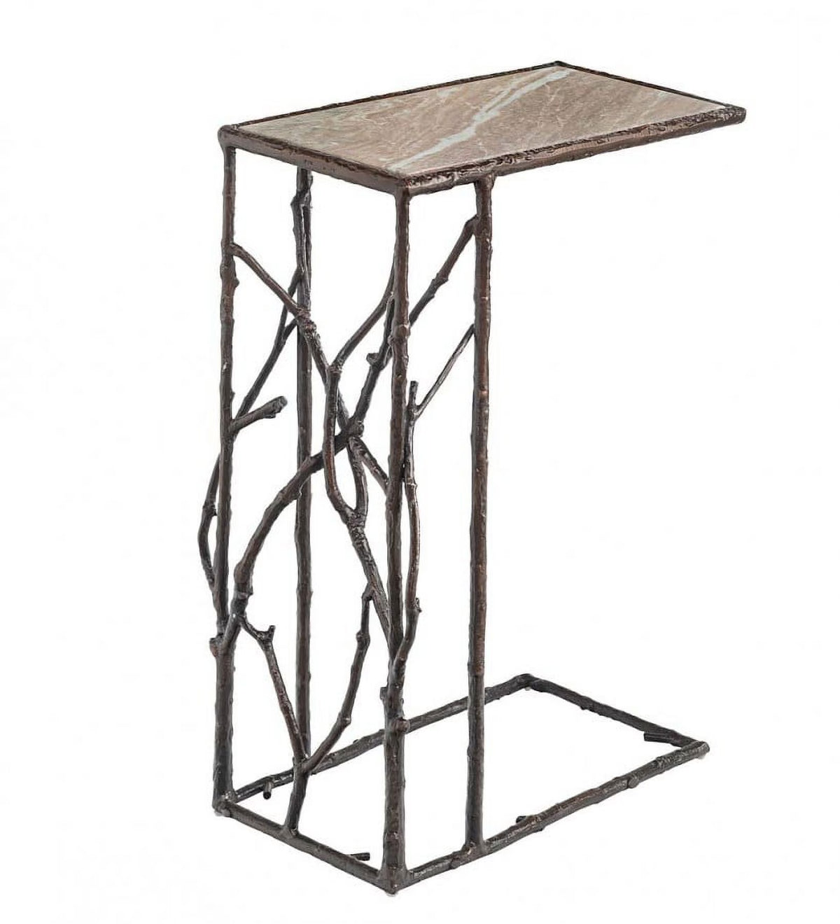 Indoor/Outdoor Pull-Up Table with Marble Top V7997