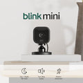 Compact Indoor Plug-In Smart Security Camera, 1080p HD, 2 Cameras (White) G194244