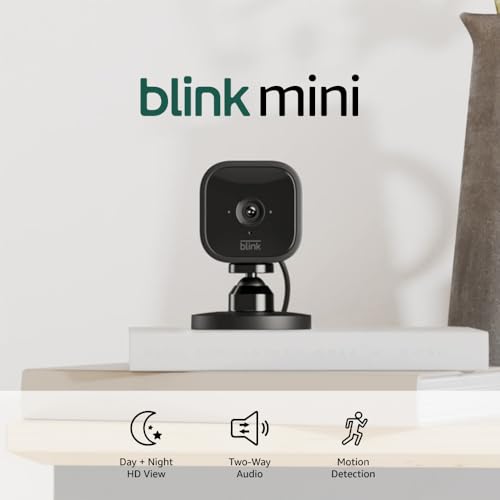 Compact Indoor Plug-In Smart Security Camera, 1080p HD, 2 Cameras (White) G194244