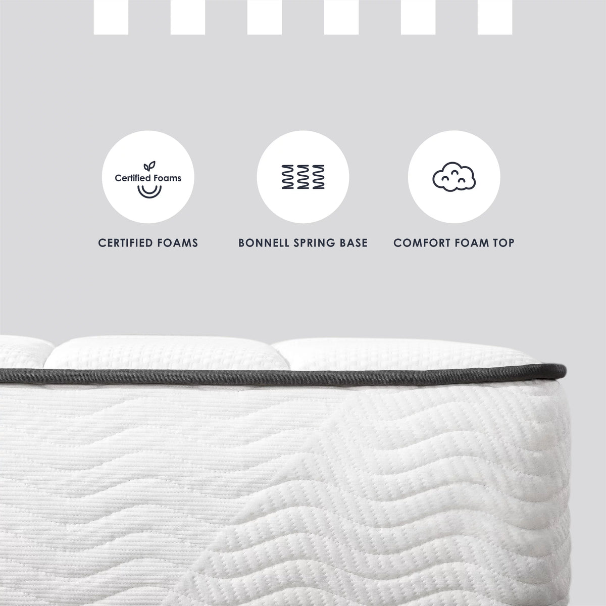 8" Bonnell Spring Mattress with Comfort Foam Top, Full U978
