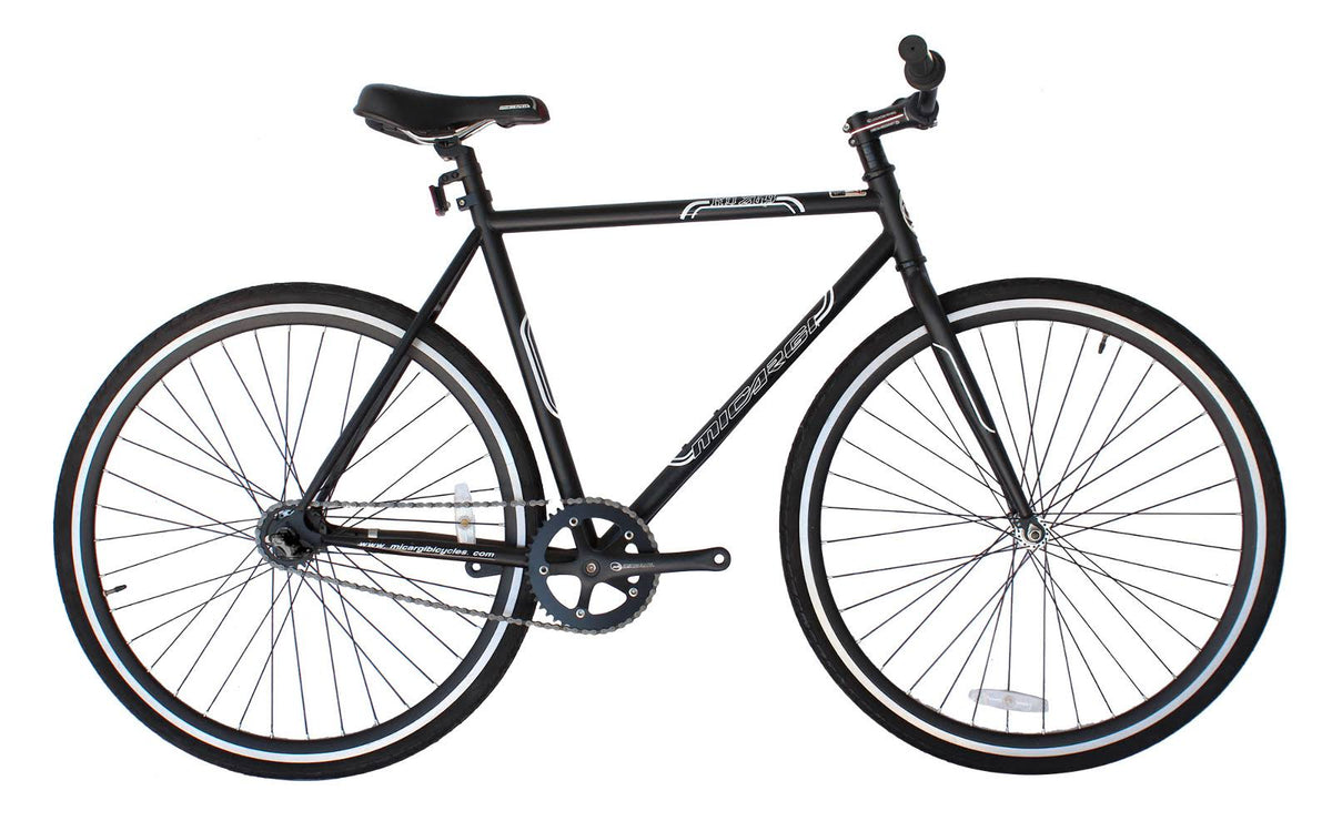 Black 700c 53cm Steel Frame Fixed Bike G9600