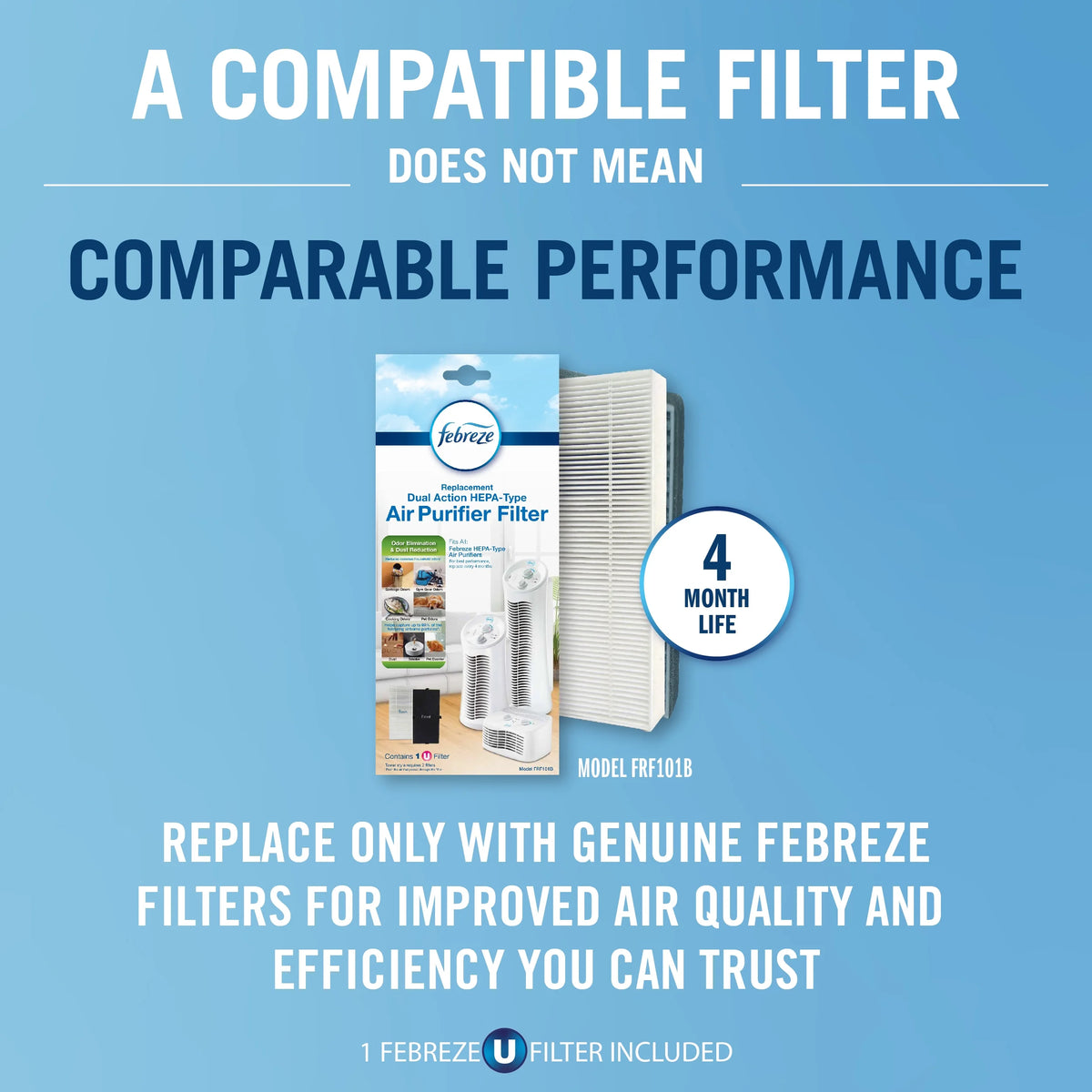 White Tabletop HEPA-Type Air Purifier U39527