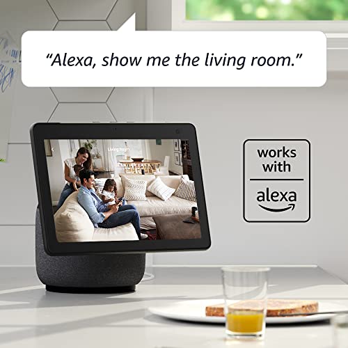 Compact Indoor Plug-In Smart Security Camera, 1080p HD, 2 Cameras (White) G194244