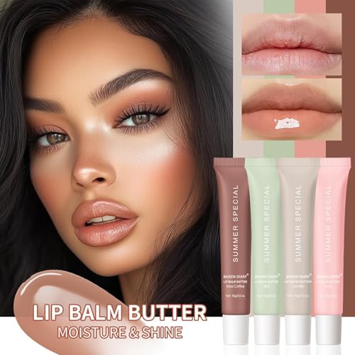 4 PCS Shea Butter & Olive Oil Lip Butter Balm I8281