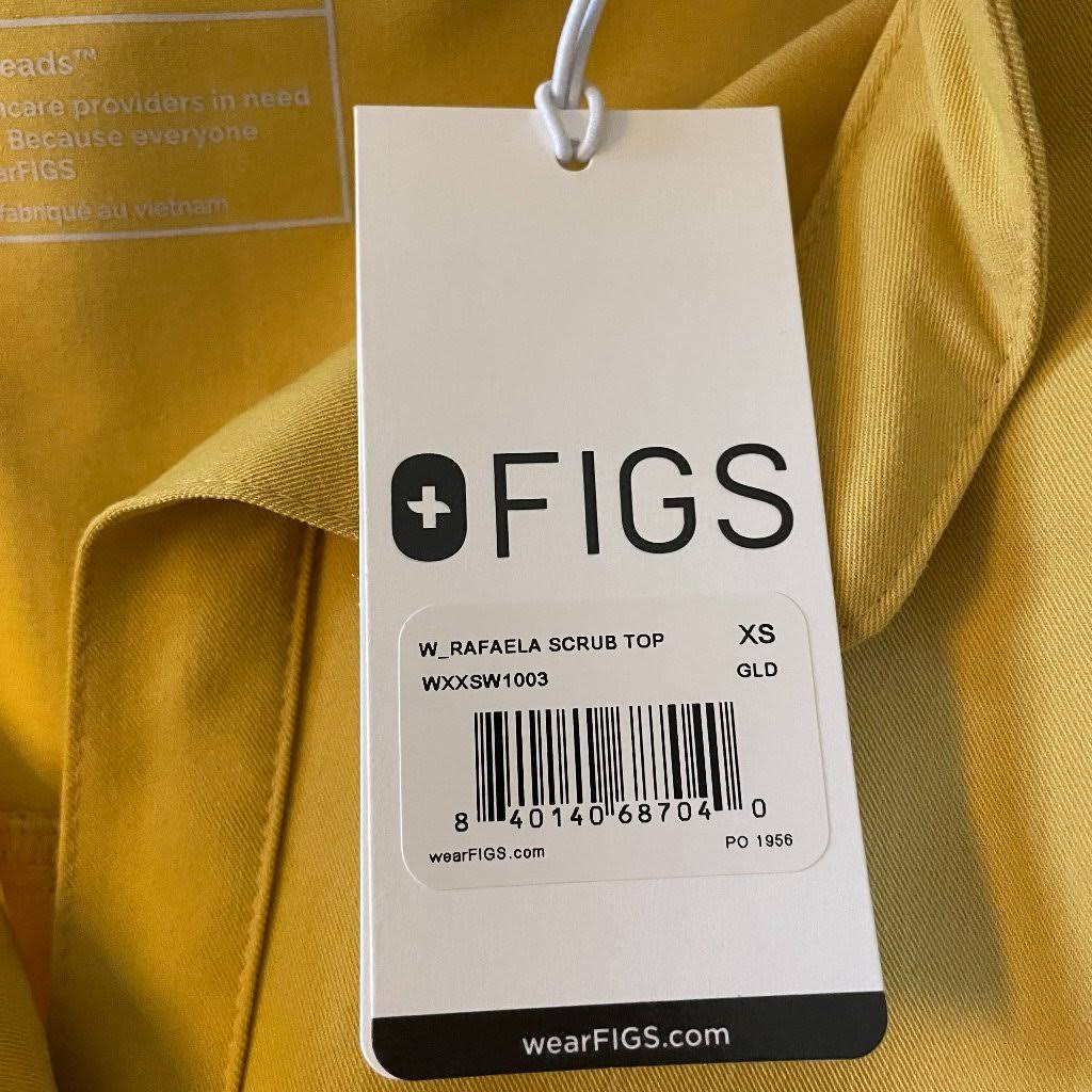 Gold XS Scrub Top J537