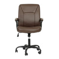 Brown Faux Leather Office Chair U8046