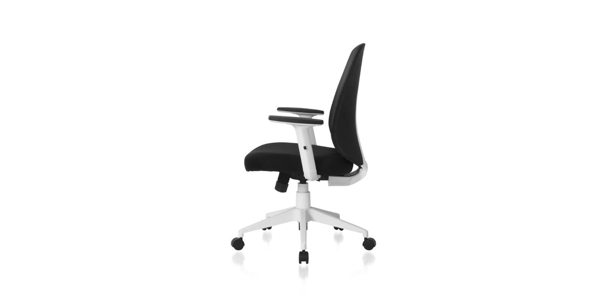 Ergonomic Swivel Office Chair with Lumbar Adjust (Black) C62332