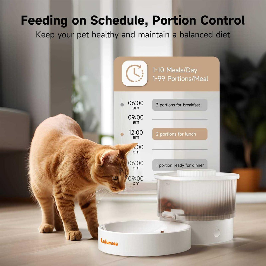 Automatic Cat Feeder Slow Dispensing K489161
