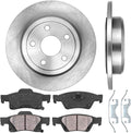 Brake Disc Rotors and Ceramic Brake Pads with Clips W34321