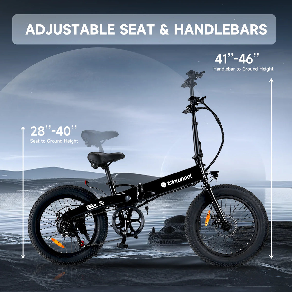 500W 20MPH 48V Removable Battery Folding Electric Bike M441725