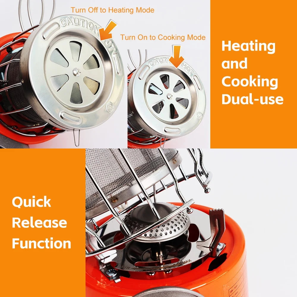 2000W Gas Heater Camping Stove J4873