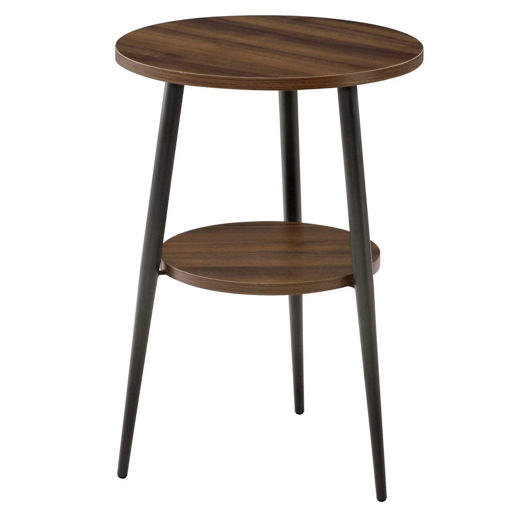 2-Tier Round Wood End Table W55541