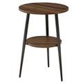 2-Tier Round Wood End Table W55541