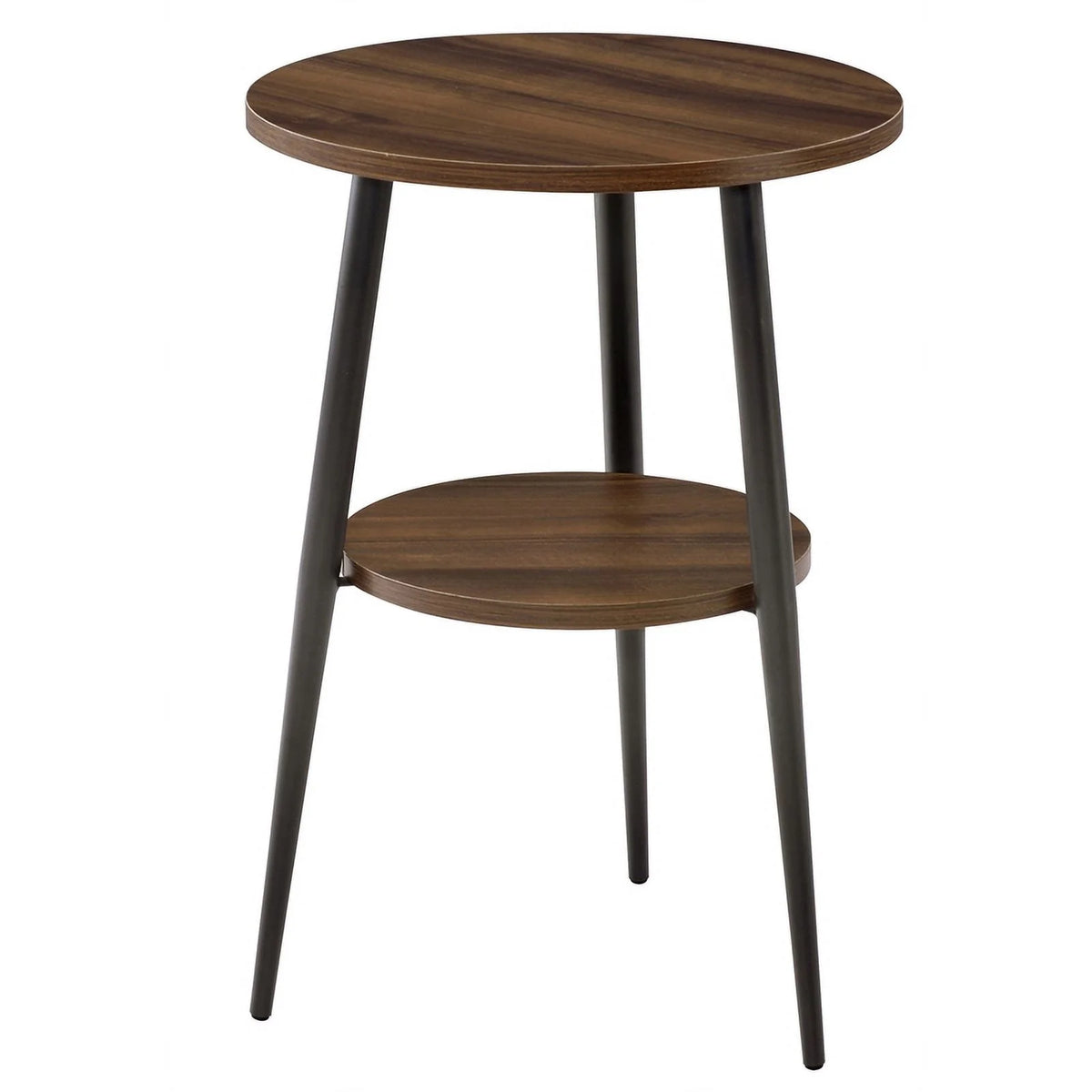 2-Tier Round Wood End Table W55541