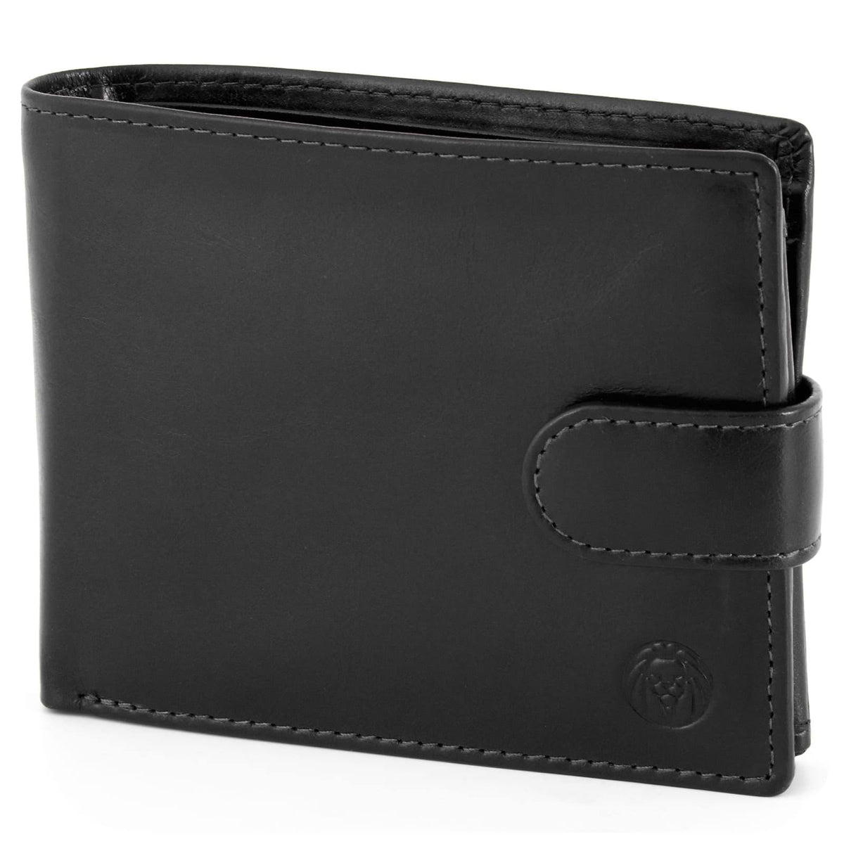 Black Ergonomic Leather Wallet I120