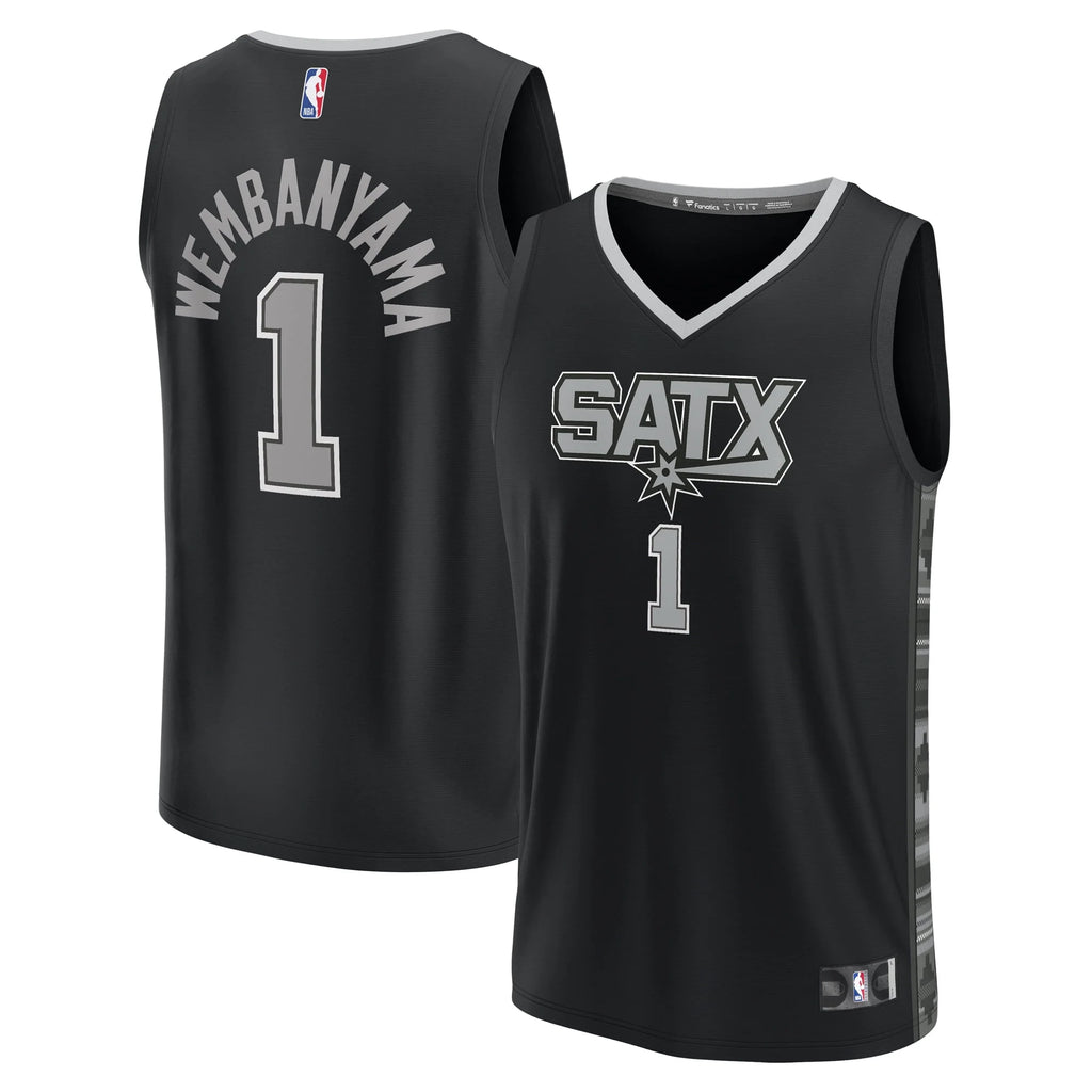 Black Victor Wembanyama Jersey T1033