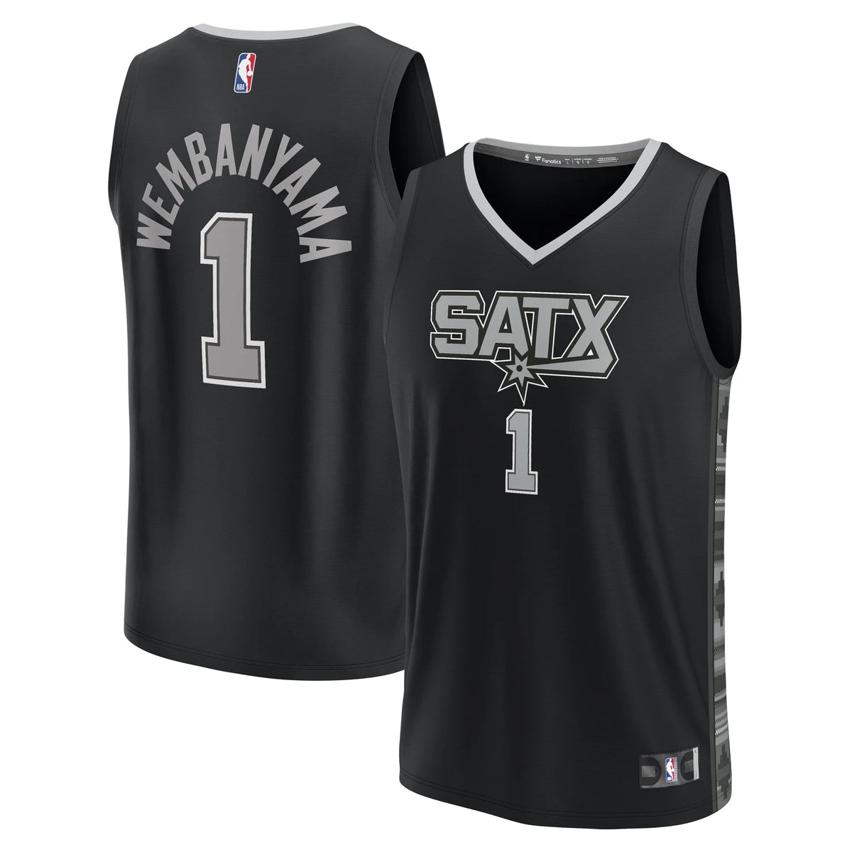 Black Victor Wembanyama Jersey T1033
