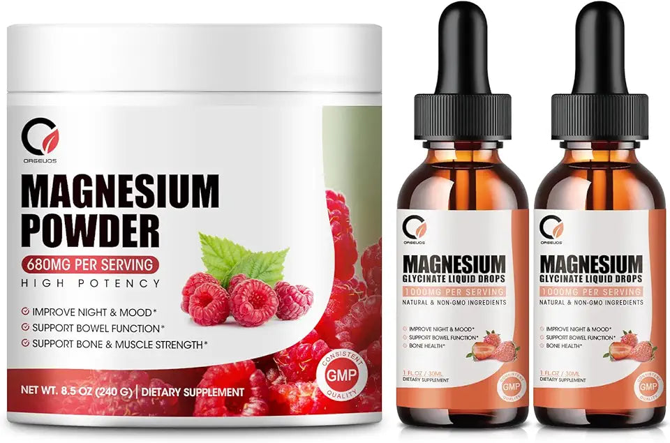 Magnesium Glycinate Drops & 680mg Magnesium Glycinate Complex Powder L483500