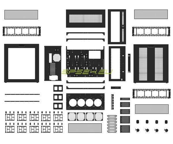 Black Computer Case E568