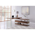 Rotatable Wooden Desk with 3 Drawers and 3 Shelves M86861