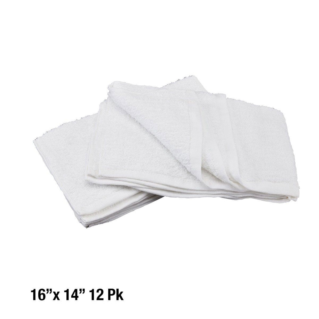 Cotton Terry Cleaning Towels 14 in. x 16 in. 12-Pack S28032