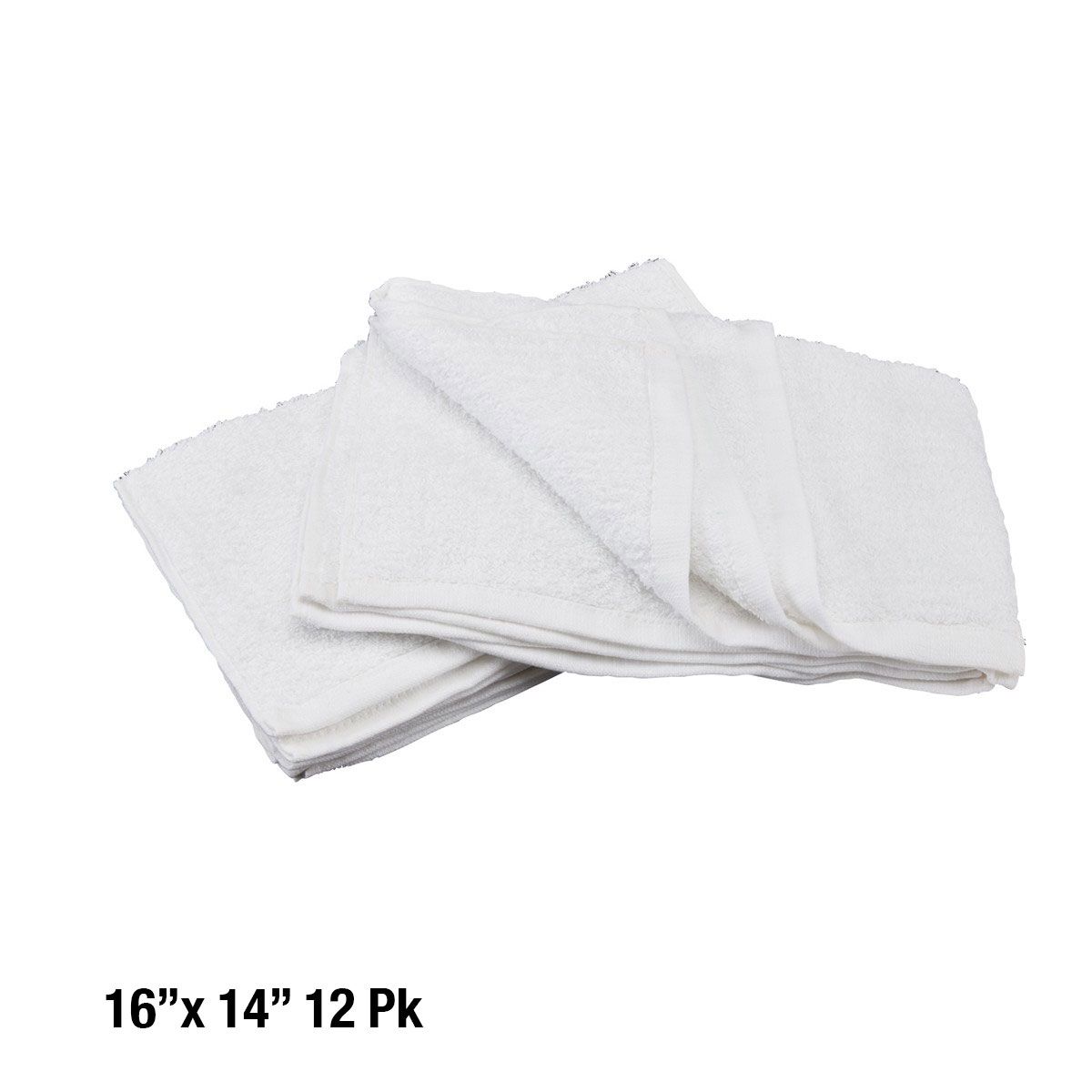 Cotton Terry Cleaning Towels 14 in. x 16 in. 12-Pack S28032