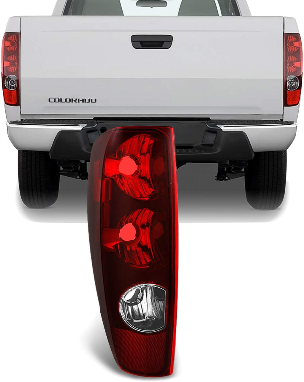 Red Tail Lights Replacement Pair Pack of 2 U639