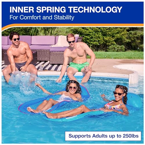Sky Blue Inflatable Pool Lounger C168