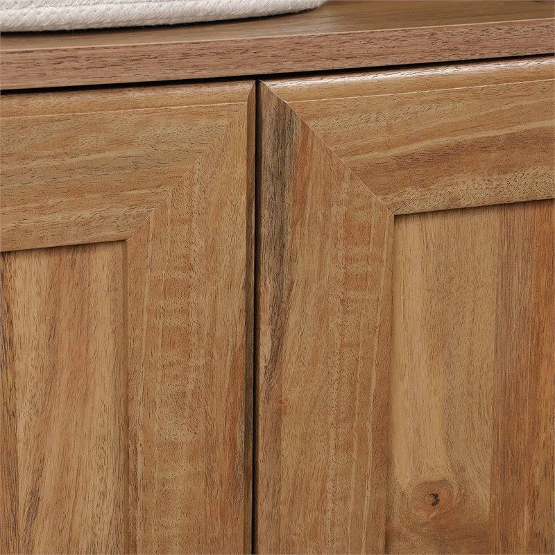 Sindoori Mango Beige 3-Shelf 2-Door Tall Wood Bookcase M52784
