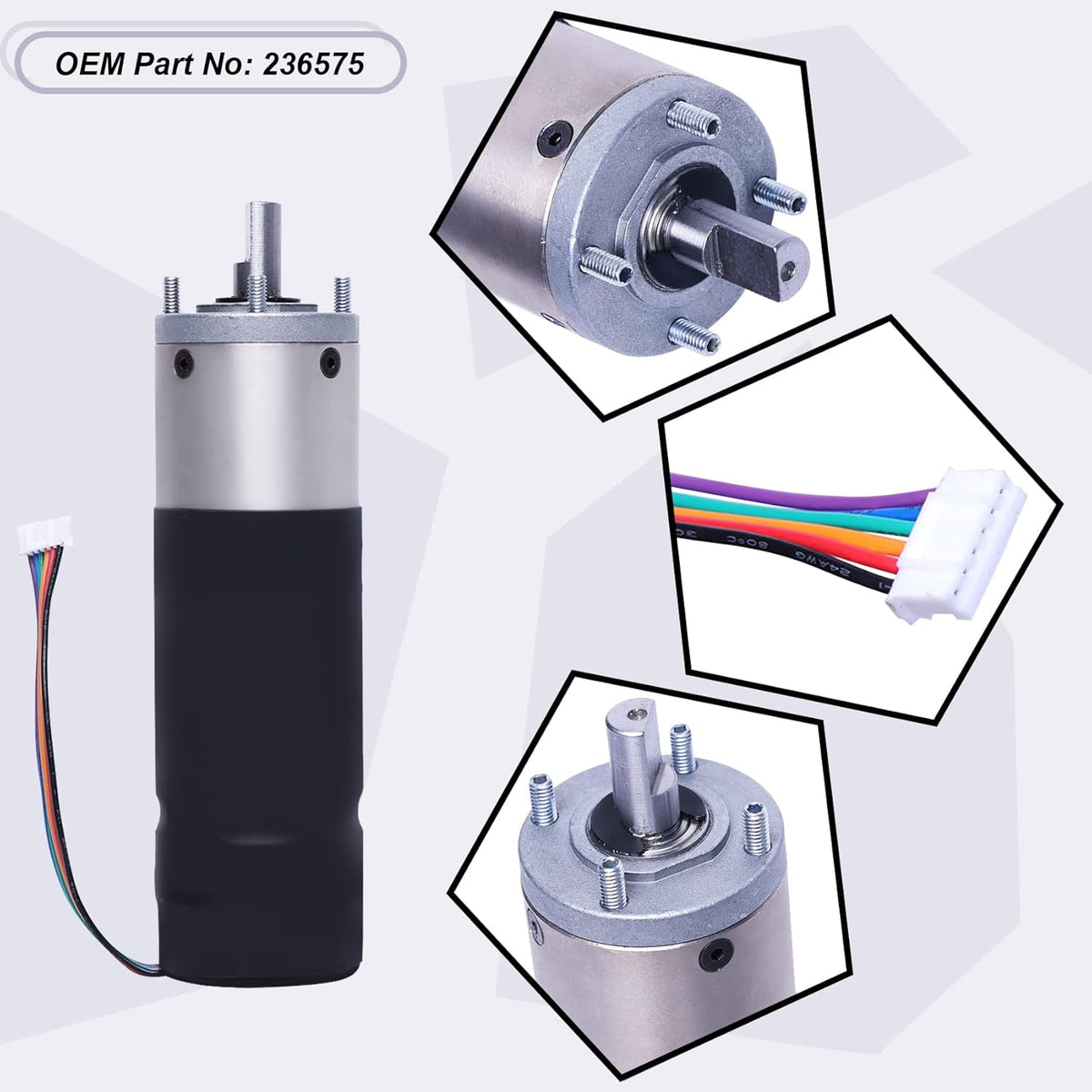 RV In-Wall Slide-Out Motor, 12V, 300:1 High Torque Gear Ratio D2509