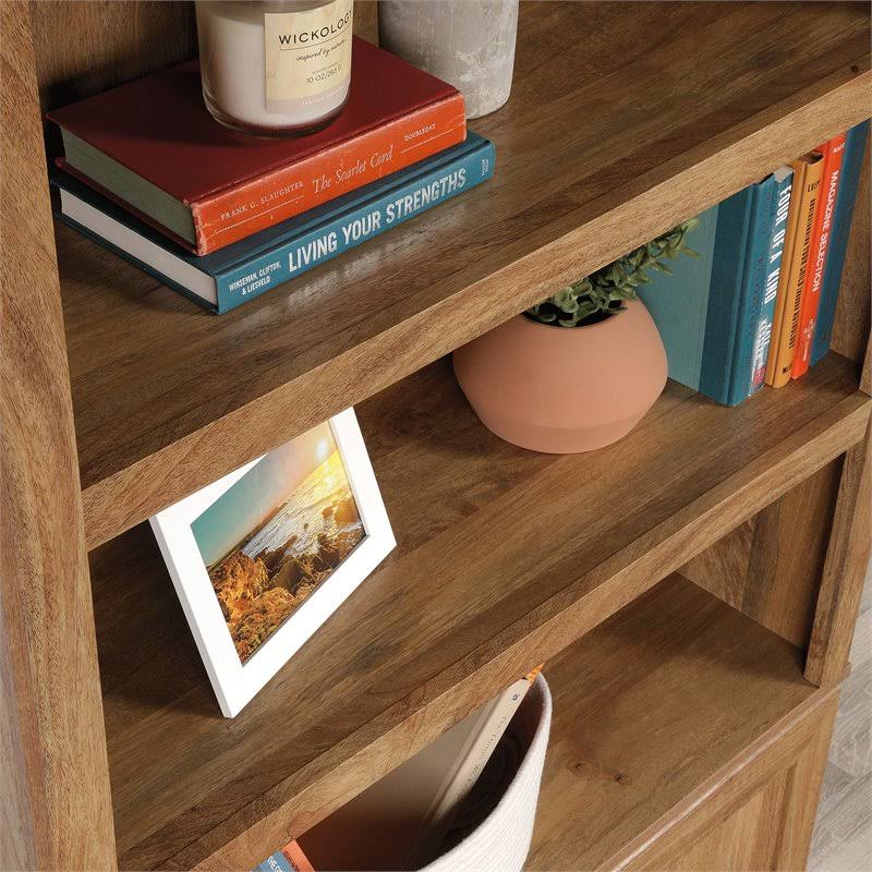 Sindoori Mango Beige 3-Shelf 2-Door Tall Wood Bookcase M52784