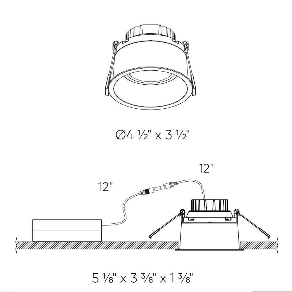 Regressed Satin Nickel Gimbal Recessed Light V418242